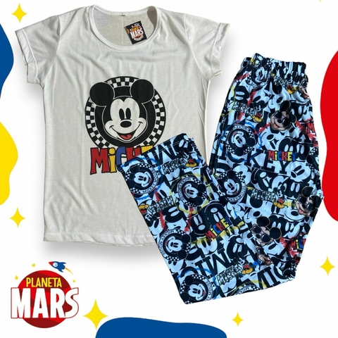 Pijama media estación mujer Mickey (círculo)