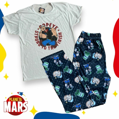 Pijama media estación adulto Popeye