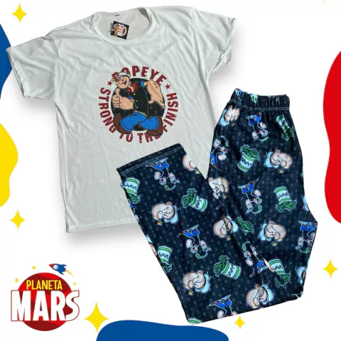 Pijama media estación adulto Popeye