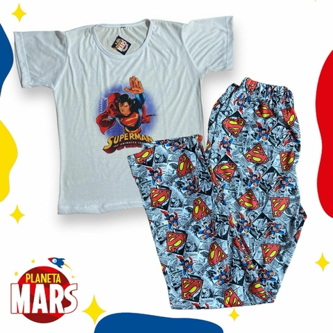 Pijama media estación adulto Superman
