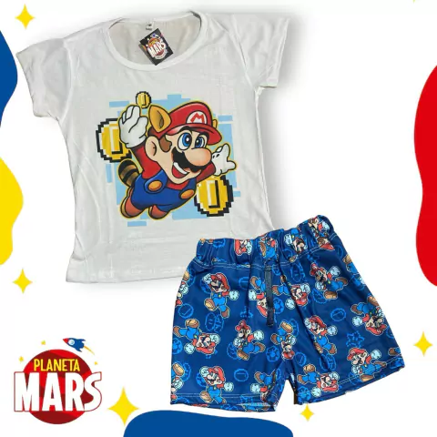 Pijama sublimado niño verano Mario Bros