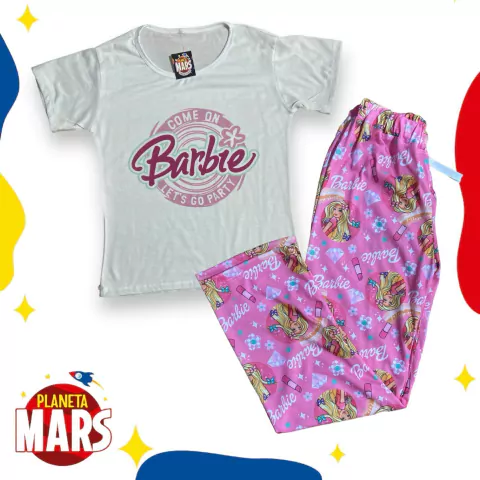 Pijama media estación Barbie (perfil)
