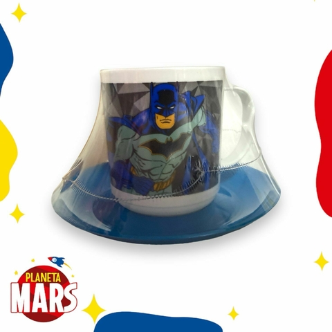 Taza con plato Batman