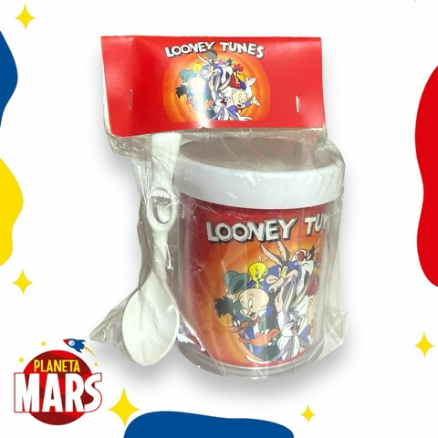 Taza con cuchara Looney Tunes (logo)