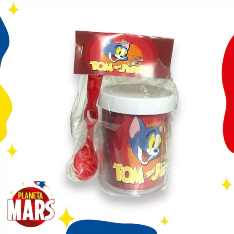 Taza con cuchara Tom Y Jerry