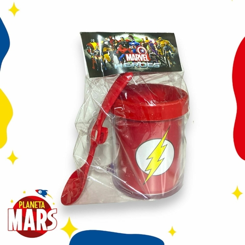Taza con cuchara Flash (logo)