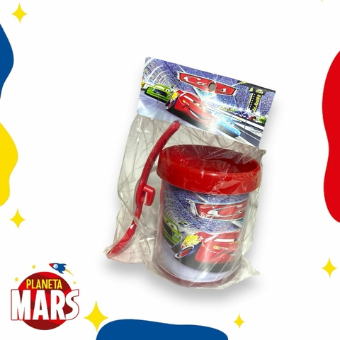 Taza con cuchara Cars