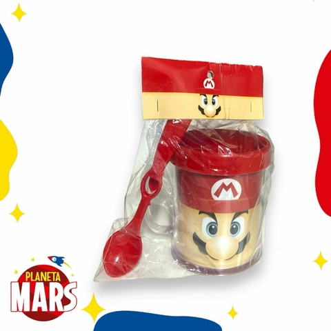 Taza con cuchara Mario Bros (cara)
