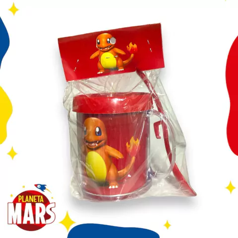 Taza con cuchara Charmander Pokemon