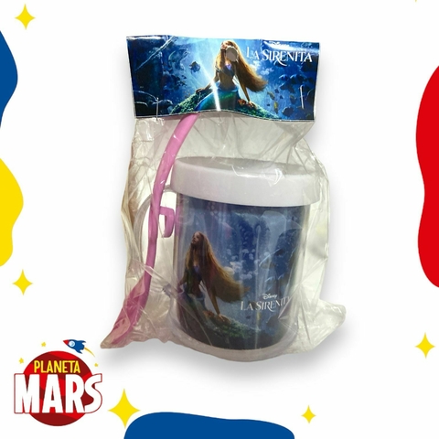 Taza con cuchara La Sirenita