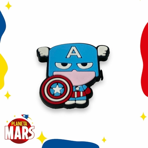 Pin para crocs Capitán América
