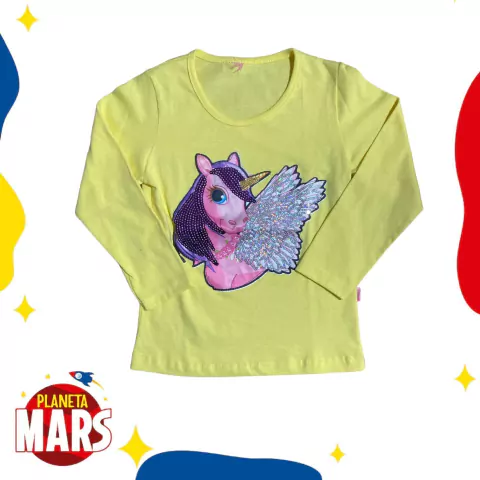 Camiseta con luz Unicornio (alas)