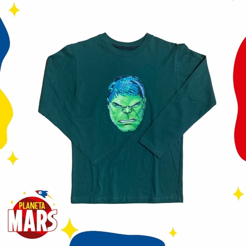 Camiseta con luz Hulk (cara)