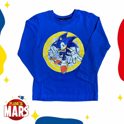Camiseta con luz Sonic (aro)