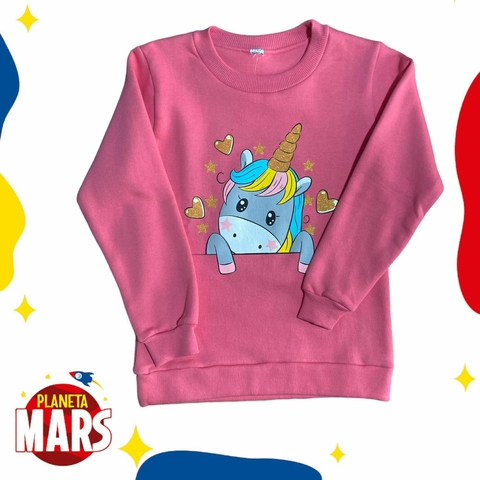 Buzo premium Unicornio (corazones)