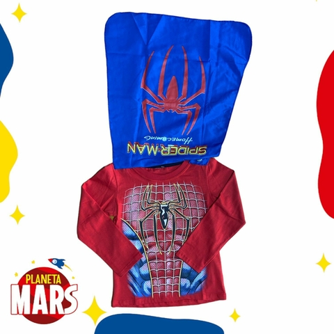 Camiseta con capa Spiderman