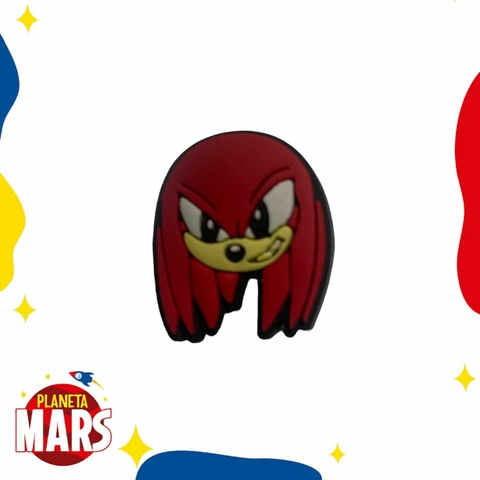 Pin para crocs Knuckles Sonic (cara)