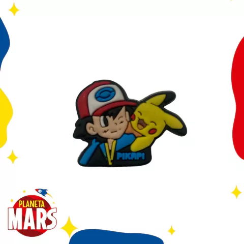 Pin para crocs Ash & Pikachu Pokemon
