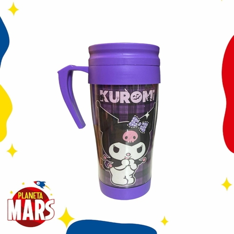 Vaso térmico Kuromi (cuadros)