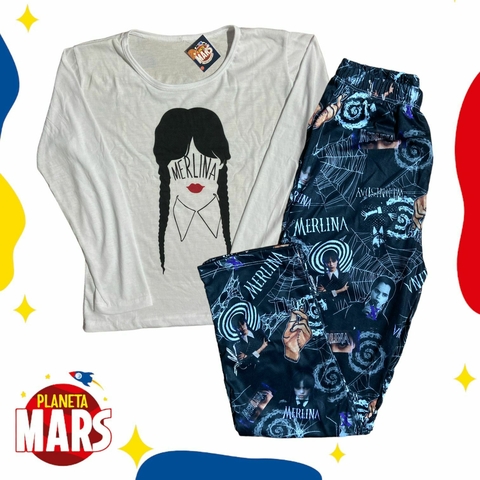 Pijama invierno mujer Merlina