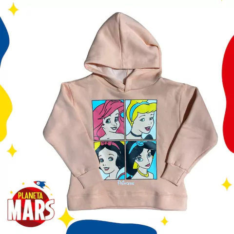 Buzo con capucha premium Princesas