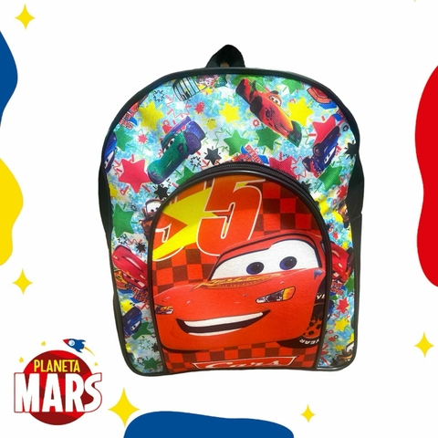 Mochila jardín con bolsillo Cars (estrellas)