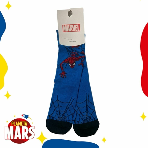 Medias de licencia Spiderman (celeste)