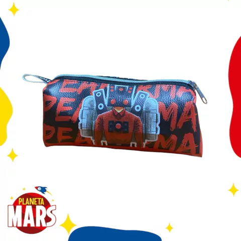 Cartuchera ecocuero Speakerman Skibidi Toilet