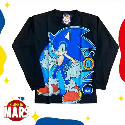 Camiseta reflectiva Sonic (animado)