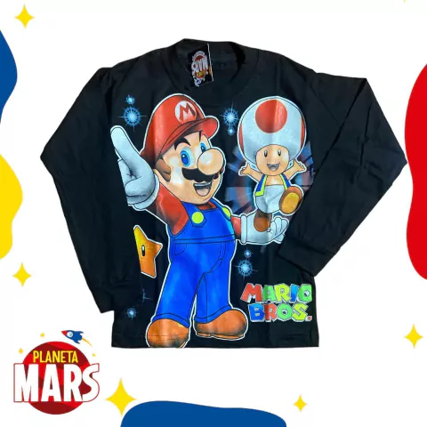 Camiseta reflectiva Mario Bros