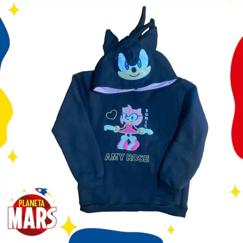 Buzo con capucha premium Amy Sonic