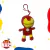 Llavero de peluche chico Iron Man
