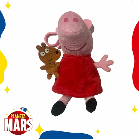 Llavero de peluche chico Peppa Pig