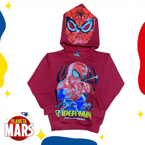 Buzo con máscara Spiderman