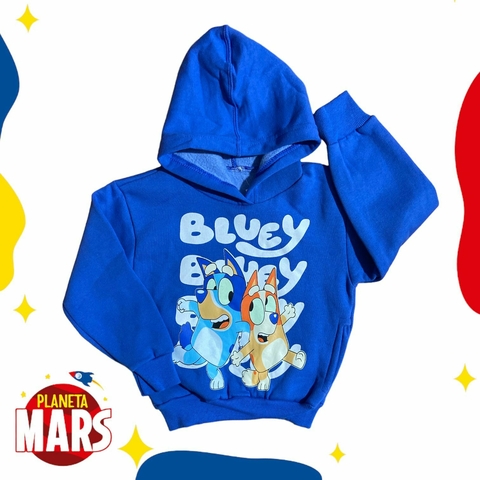 Buzo con capucha premium Bluey y Bingo