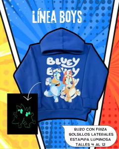 Buzo con capucha premium Bluey y Bingo - Planeta Mars