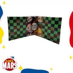 Billetera de ecocuero Tanjiro Demon Slayer (cuadros) en internet