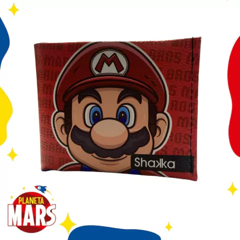 Billetera de ecocuero Mario Bros (cara)