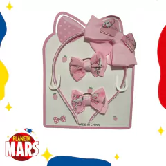 Set vincha y colitas Kitty