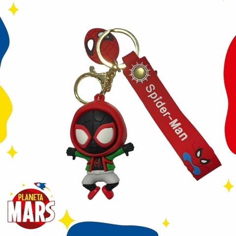 Llavero de goma Spiderman Miles Morales (campera)