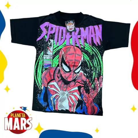 Remera reflectiva Spiderman (comic)