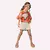 Blusa Infantil Menina Folhas Nanai na internet