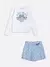 Conjunto Azul de Ursos com Strass Momi na internet