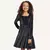 Vestido Menina em Plush Lurex manga Longa Fakini - comprar online