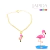 PULSEIRA PINGENTE FLAMINGO RESINADA BANHADA EM OURO 18K - comprar online