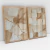 Quadro Abstrato Only Beige Kit com 2 Quadros