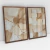 Quadro Abstrato Only Beige Kit com 2 Quadros - Quadro Abstrato