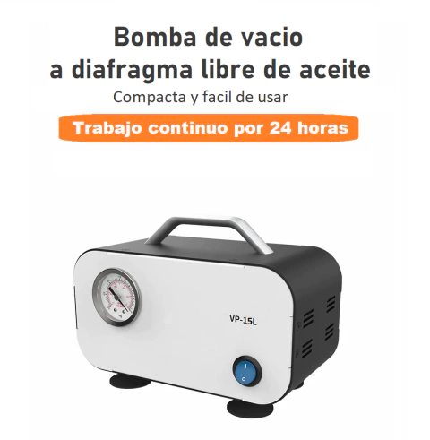 BOMBA DE VACIO A DIAFRAGMA LIBRE DE ACEITE, MOD VP-15L - SALTTECH