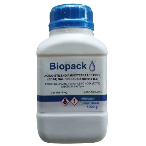 ACIDO ETILENDIAMINOTETRAACETICO (EDTA) SAL DISODICA 2-HIDRATO PRO-ANALISIS - BIOPACK
