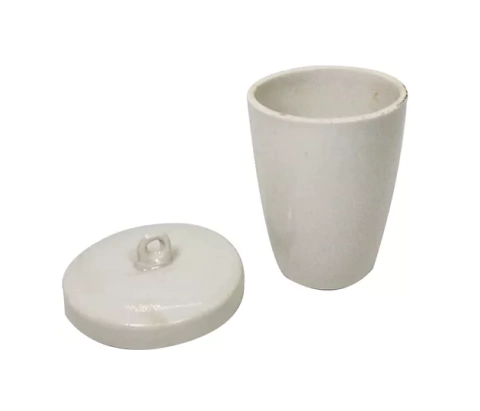 CRISOL DE PORCELANA CON TAPA - KELSUN